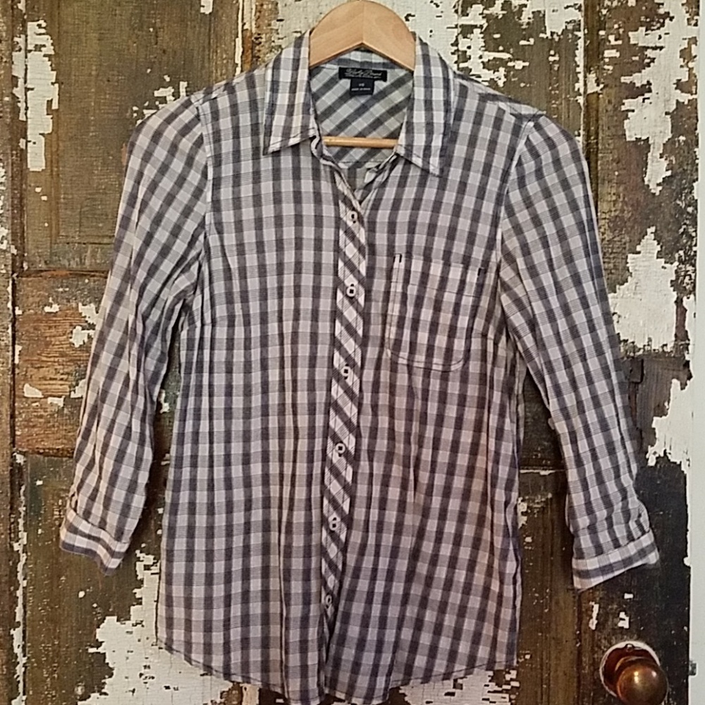 Lucky  brand plaid top